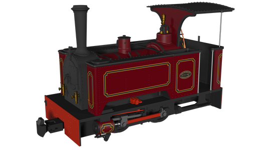 Rapido 986006 Kerr Stuart Sirdar, Lined Maroon, DCC Ready, OO9 Gauge *PRE ORDER £118.96*