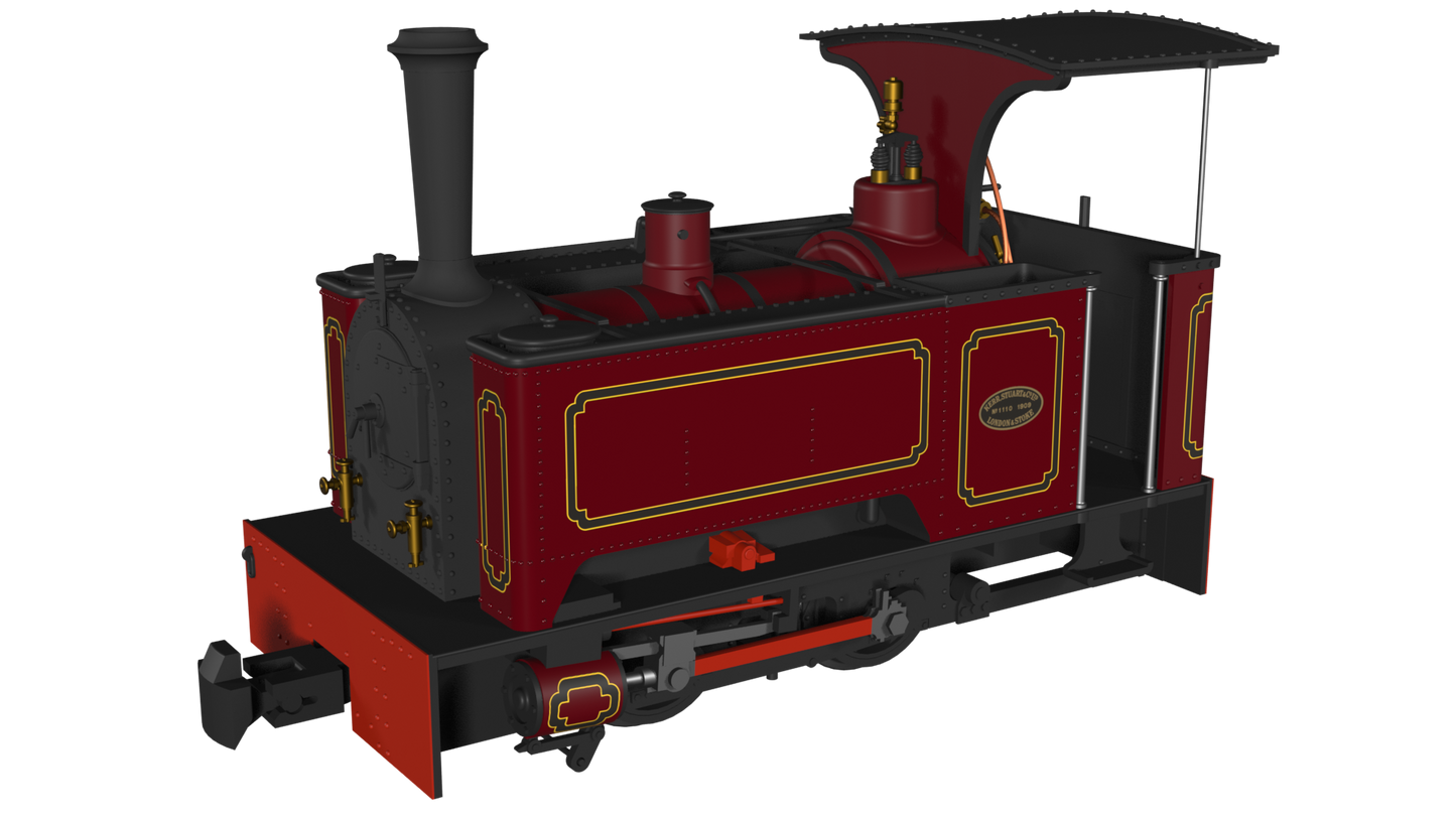 Rapido 986506 Kerr Stuart Sirdar, Lined Maroon, DCC Fitted, OO9 Gauge *PRE ORDER £152.96*