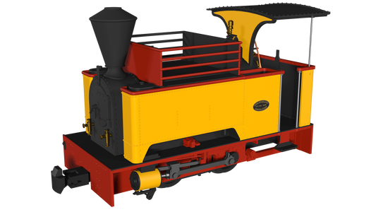 Rapido 986008 Kerr Stuart Sirdar, Plain Yellow, DCC Ready, OO9 Gauge *PRE ORDER £118.96*