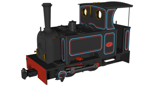 Rapido 986201 Kerr Stuart 'What If' Short Tank Sirdar, Penrhyn Lined Black, DCC Ready, OO9 Gauge *PRE ORDER £118.96*