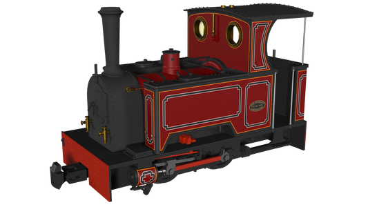 Rapido 986703 Kerr Stuart 'What If' Short Tank Sirdar, FR Lined Red, DCC Fitted, OO9 Gauge *PRE ORDER £152.96*