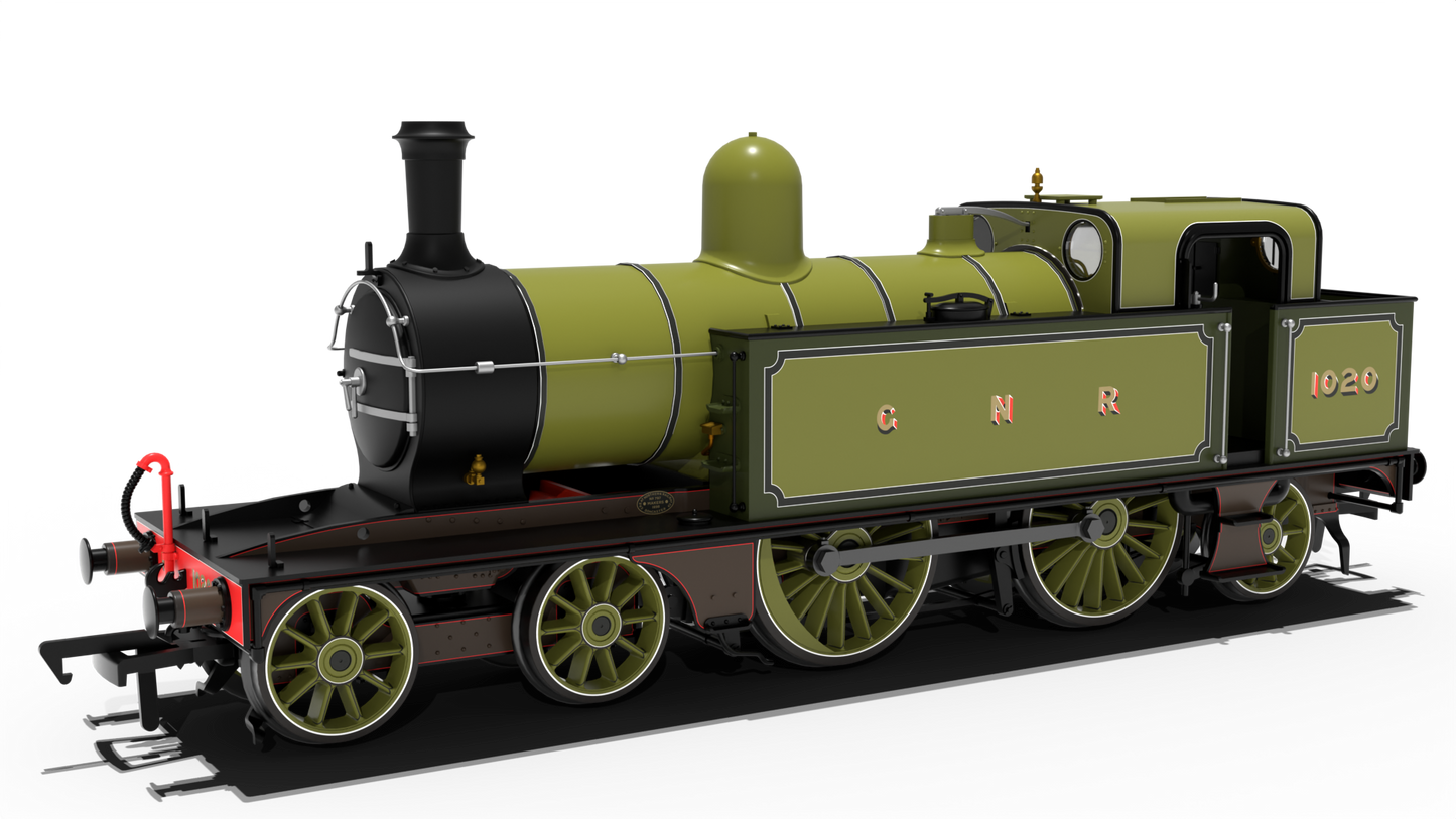 Rapido 989501 GNR C2 Tank, No.1020 GNR Lined Green, DCC Sound Fitted, OO Gauge *PRE ORDER £250.71*