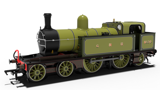 Rapido 989501 GNR C2 Tank, No.1020 GNR Lined Green, DCC Sound Fitted, OO Gauge *PRE ORDER £250.71*