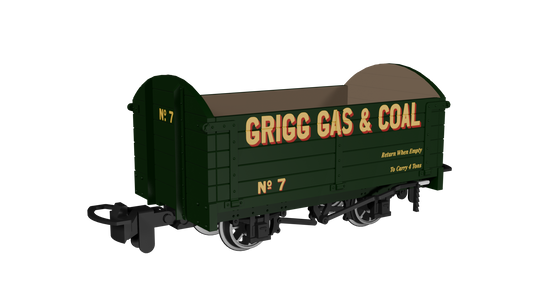 Rapido 990006 Dropside Open, Grigg Gas & Coal No.7, OO9 Gauge *PRE ORDER £23.36*