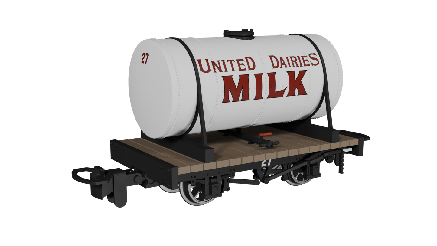 Rapido 990103 Cylindrical Tank, United Dairies No.27, OO9 Gauge *PRE ORDER £25.16*