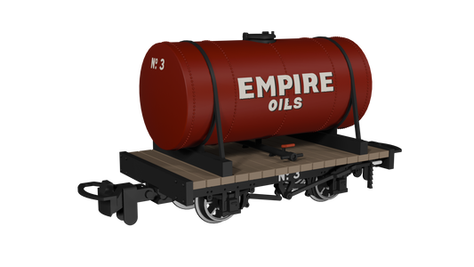 Rapido 990104 Cylindrical Tank, Empire Oils No.3, OO9 Gauge *PRE ORDER £25.16*