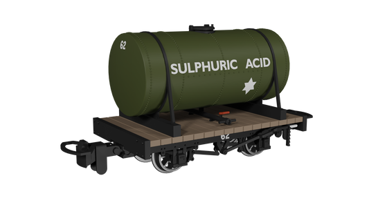 Rapido 990106 Cylindrical Tank, Sulphuric Acid No.62, OO9 Gauge *PRE ORDER £25.16*