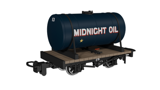 Rapido 990107 Cylindrical Tank, Midnight Oil No.53, OO9 Gauge *PRE ORDER £25.16*