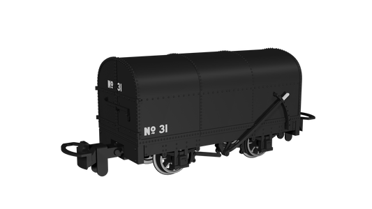 Rapido 990201 Gunpowder Van, Plain Black No.31, OO9 Gauge *PRE ORDER £25.16*