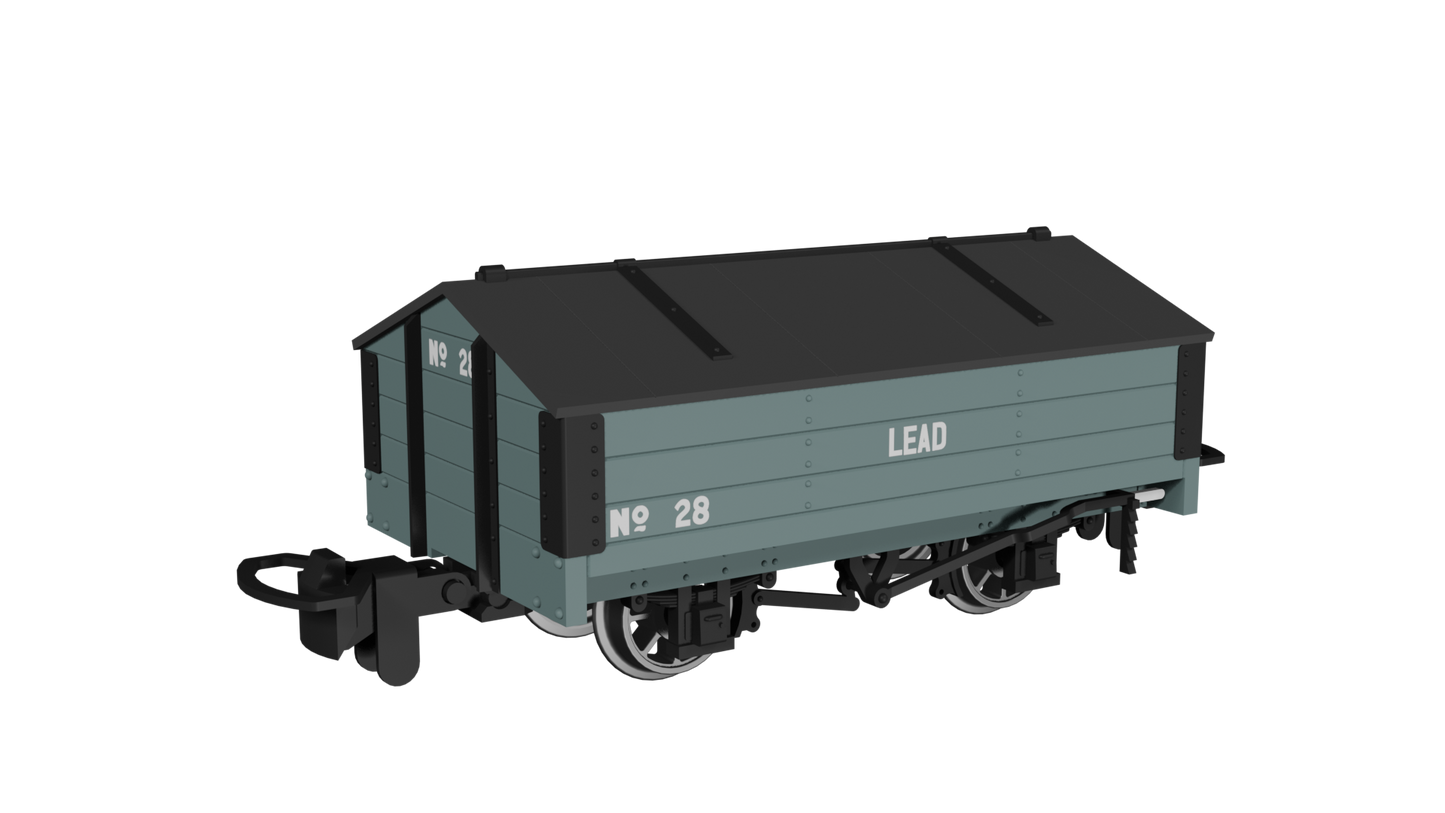 Rapido 990404 Peaked Roof Van, Grey 'Lead' No.28, OO9 Gauge *PRE ORDER £23.36*