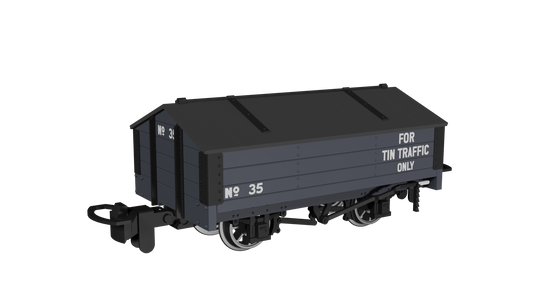 Rapido 990407 Peaked Roof Van, Dark Grey 'Tin' No.35, OO9 Gauge *PRE ORDER £23.36*