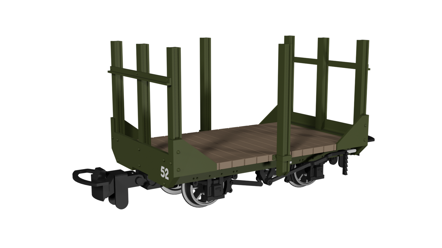 Rapido 990703 Stake Wagon, Plain Green No.52, OO9 Gauge *PRE ORDER £23.36*