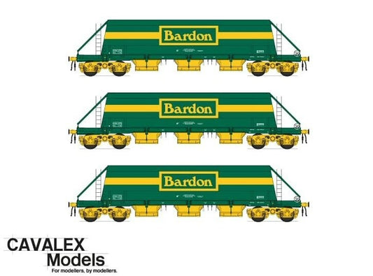 Cavalex CM JG010B (BHQ) TP (B) PHA/JGA Wagon * 3, 17137/17141/17150, Bardon Hill Quarries, OO Gauge