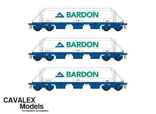 Cavalex CM JG010B (BA) TP (A) PHA/JGA Wagon * 3, 17130/17142/17145, Bardon Aggregates, OO Gauge