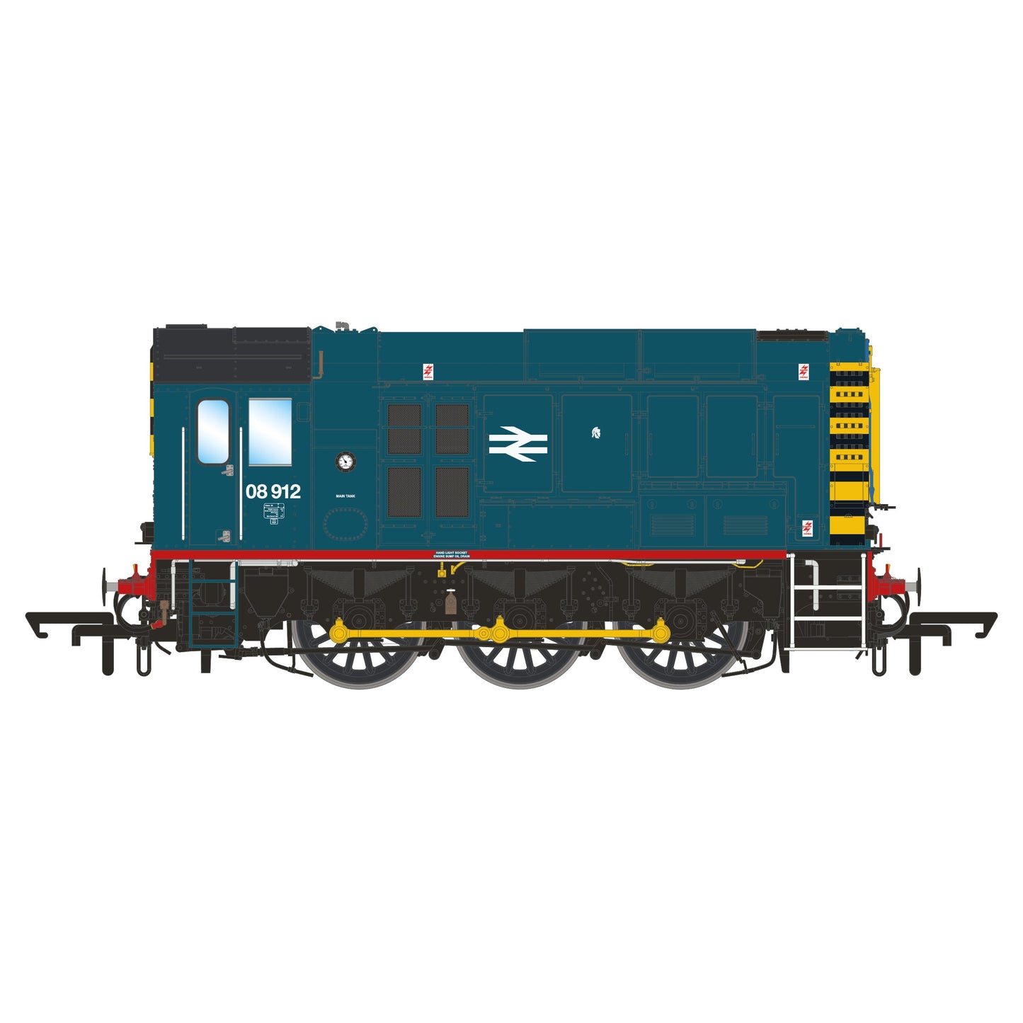 Accurascale ACC3193 BR Class 08 BR Blue (Red Running Plate) 08912 OO Gauge *PRE ORDER £159.99*