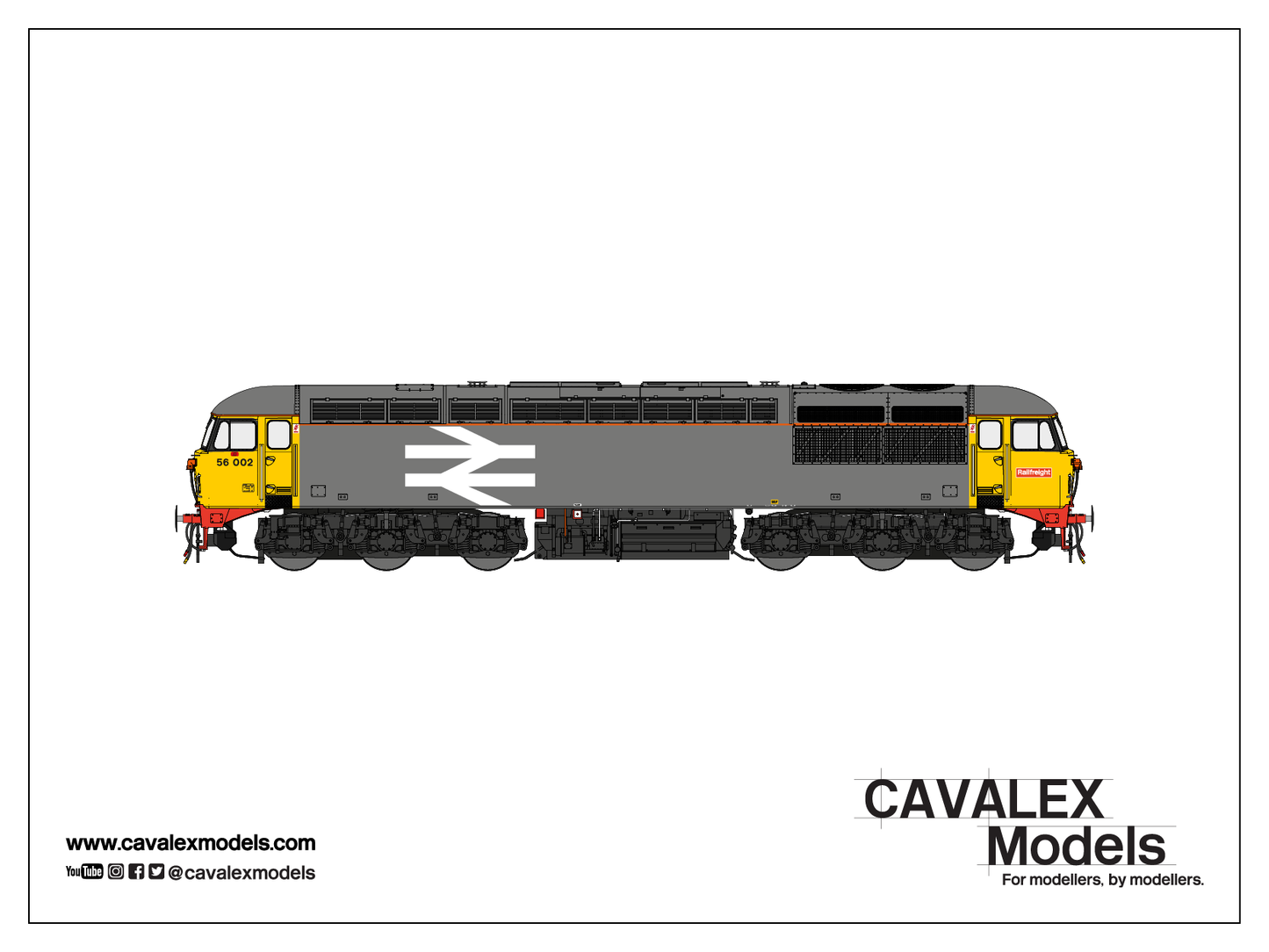 Cavalex CM - 56002 - OR SF Class 56, 56002 Original Railfreight, DCC SOUND, OO Gauge *PRE ORDER £289.95*