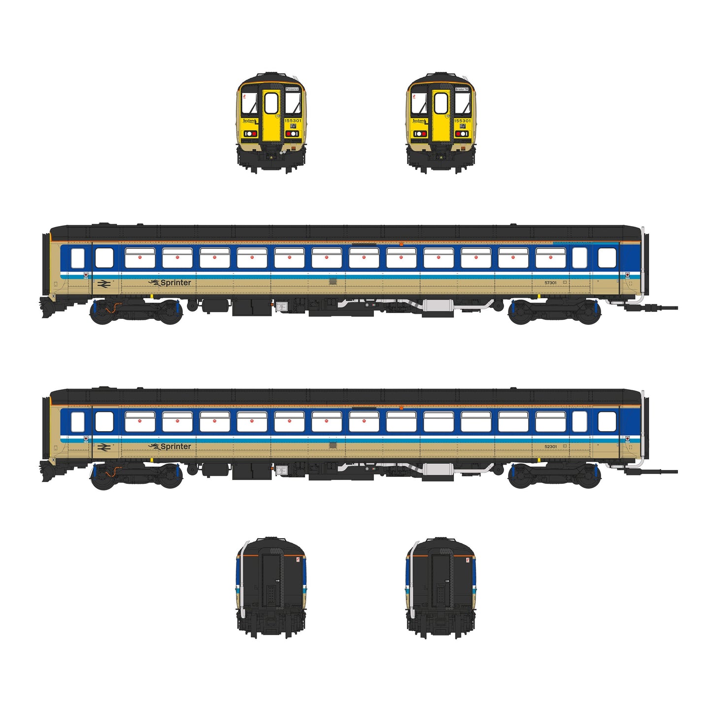 Accurascale ACC3515-DCC x Heljan Class 155 - Provincial - 155301 - OO Scale *PRE ORDER £319.98*
