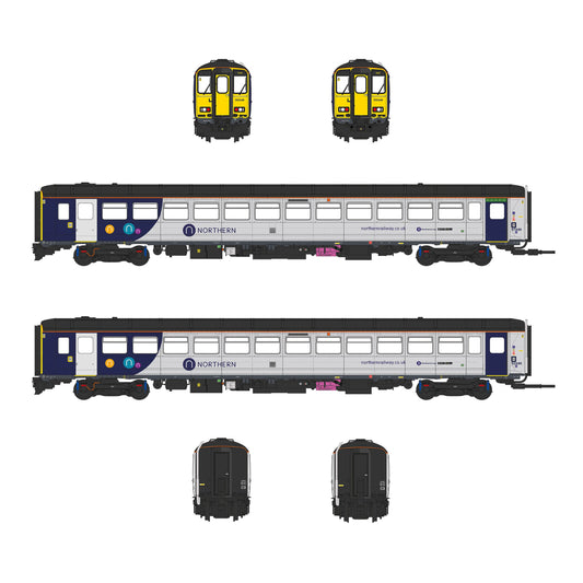 Accurascale ACC3523-DCC x Heljan Class 155 - Northern - 155346 - OO Scale - DCC Sound Fitted *PRE ORDER £319.98*