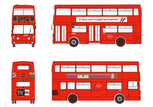 EFE Road E43001	Daimler Fleetline DMS115 London Transport Route 170 Aldwych 1:76 Scale *PRE ORDER £39.90*