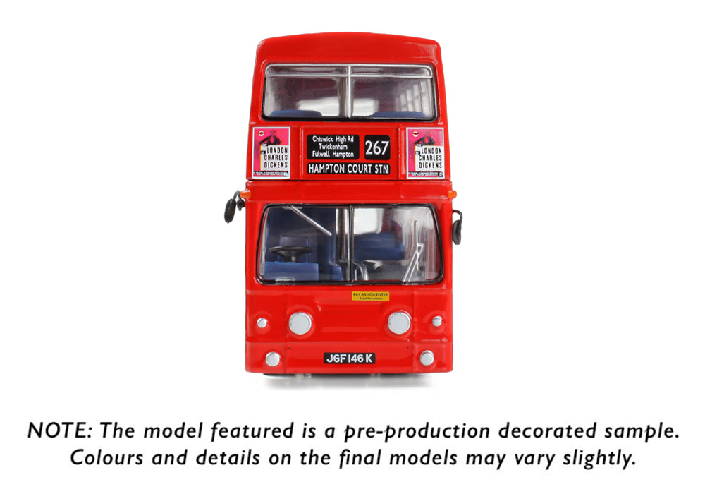 EFE Road E43002	Daimler Fleetline DMS146 London Transport Route 267 Hampton Court Stn 1:76 Scale *PRE ORDER £39.90*