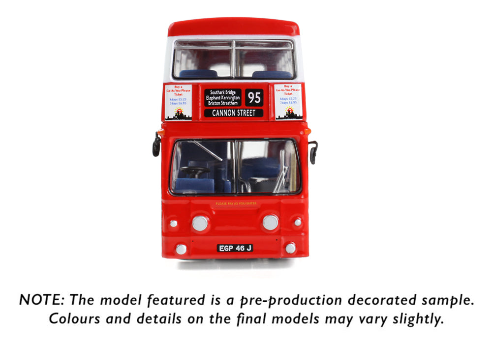 EFE Road E43004	Daimler Fleetline DMS46 London Transport Route 95 Cannon Street 1:76 Scale *PRE ORDER £39.90*