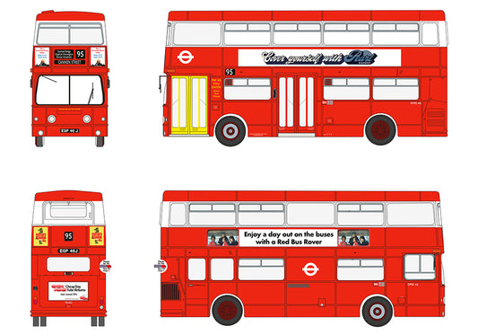 EFE Road E43004	Daimler Fleetline DMS46 London Transport Route 95 Cannon Street 1:76 Scale *PRE ORDER £39.90*