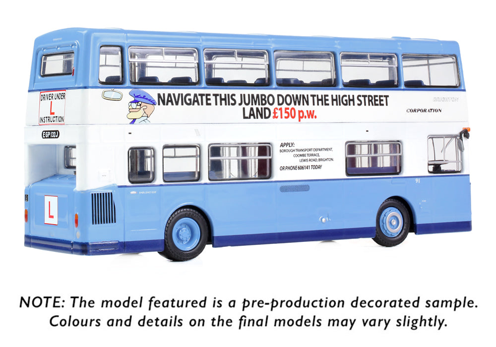 EFE Road E43005	Daimler Fleetline DMS Brighton Corporation 91 Driver Trainer 1:76 Scale *PRE ORDER £39.90*