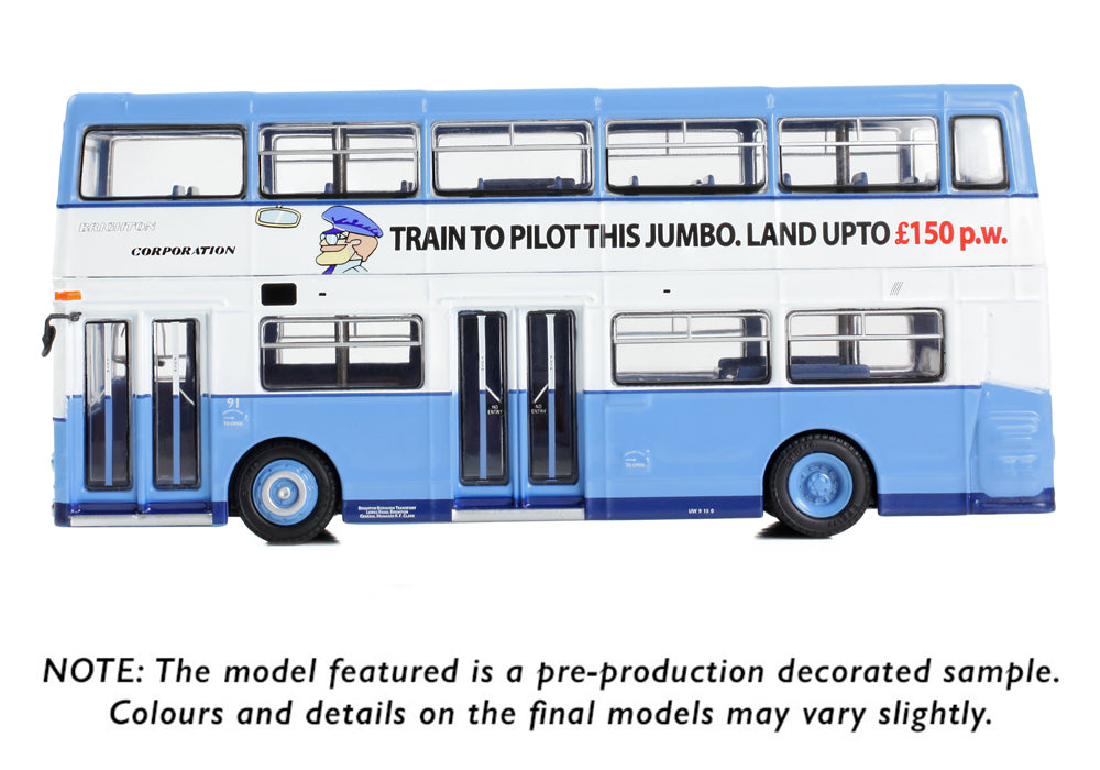 EFE Road E43005	Daimler Fleetline DMS Brighton Corporation 91 Driver Trainer 1:76 Scale *PRE ORDER £39.90*