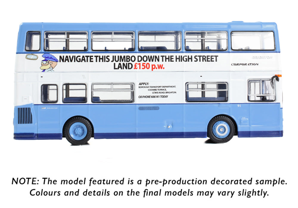 EFE Road E43005	Daimler Fleetline DMS Brighton Corporation 91 Driver Trainer 1:76 Scale *PRE ORDER £39.90*