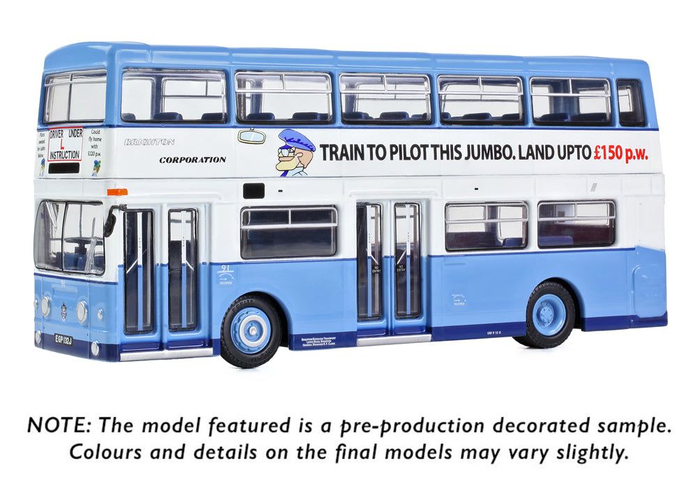 EFE Road E43005	Daimler Fleetline DMS Brighton Corporation 91 Driver Trainer 1:76 Scale *PRE ORDER £39.90*