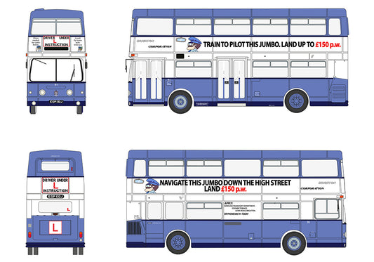 EFE Road E43005	Daimler Fleetline DMS Brighton Corporation 91 Driver Trainer 1:76 Scale *PRE ORDER £39.90*
