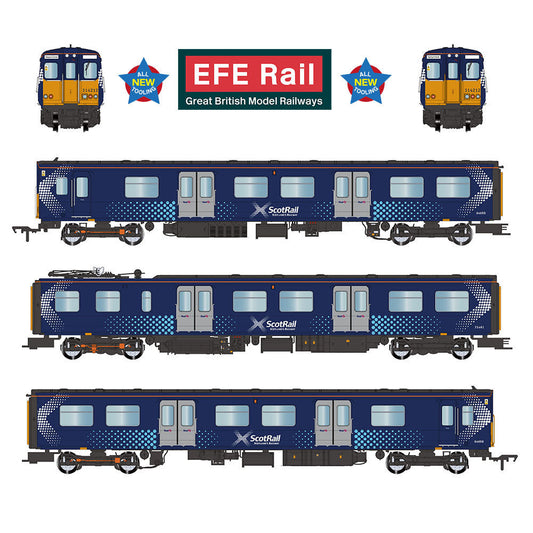 EFE Rail E81012 Class 314 3-Car EMU 314212 ScotRail Saltire OO Gauge *PRE ORDER £297.46*