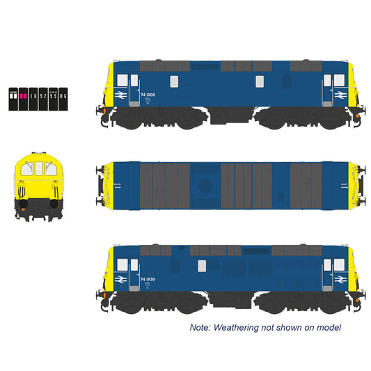 EFE Rail E82010 Class 74 Electro-Diesel 74009 BR Blue [W] OO Gauge *PRE ORDER £202.46*