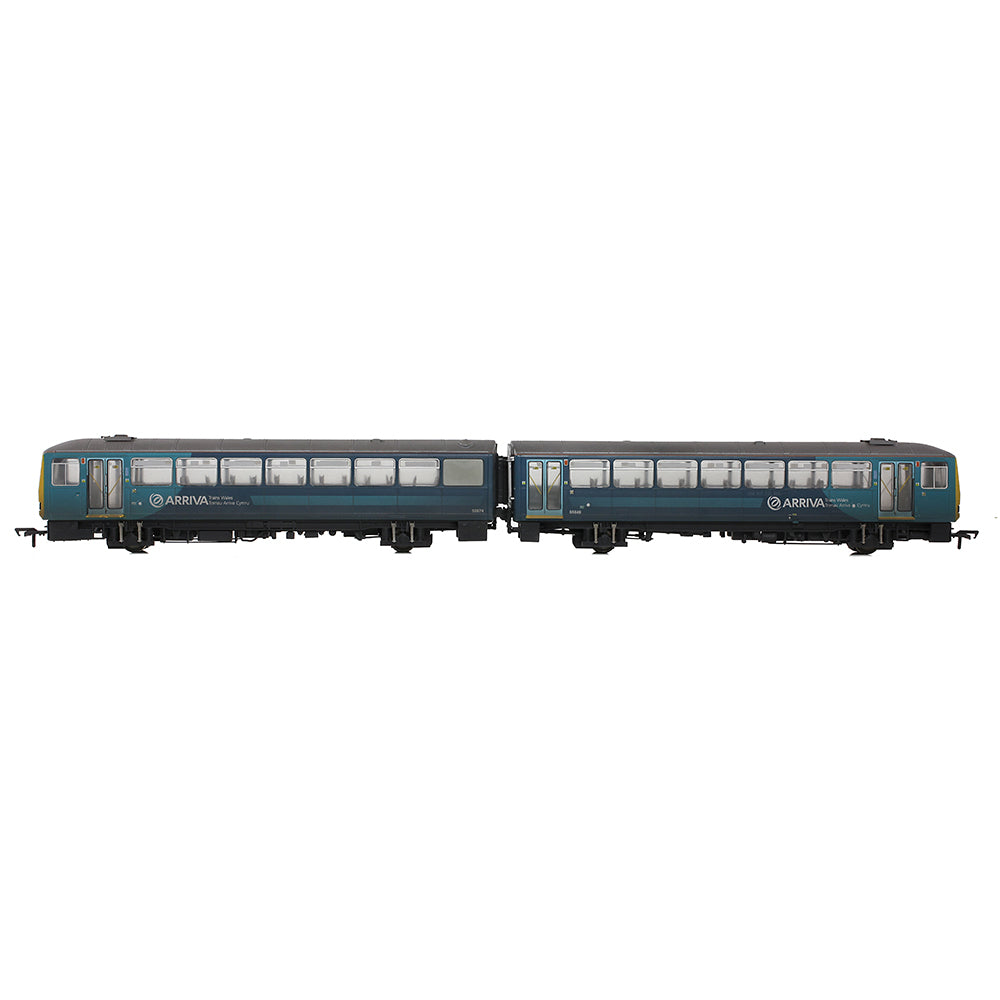 EFE Rail E83024 Class 143 2-Car DMU 143608 Arriva Trains Wales Revised [Weathered], OO Gauge