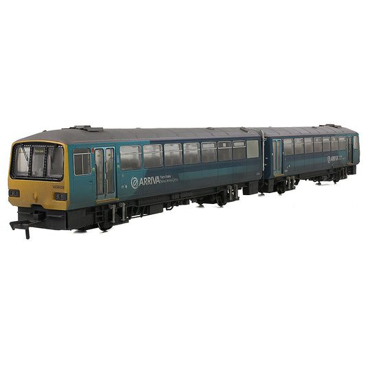 EFE Rail E83024 Class 143 2-Car DMU 143608 Arriva Trains Wales Revised [Weathered], OO Gauge