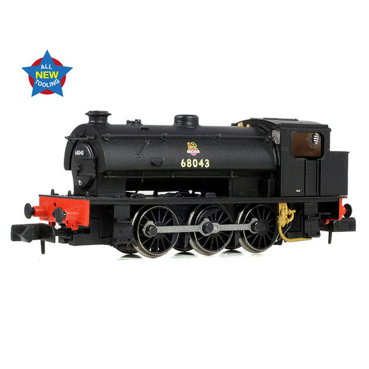 EFE Rail E85502 WD Austerity (J94) Saddle Tank 68043 BR Black (Early Emblem) - N Gauge