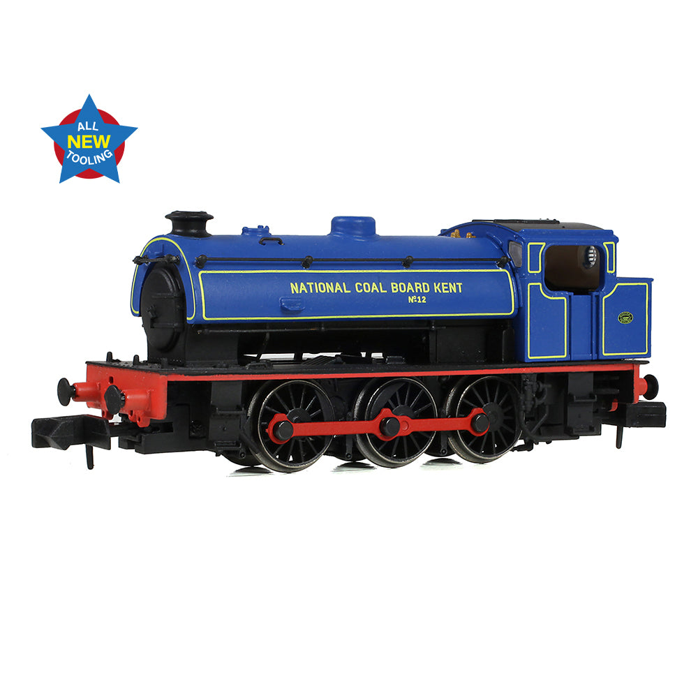 EFE Rail E85503 WD Austerity Saddle Tank No. 12 NCB Kent Lined Blue - N Gauge *LAST FEW*