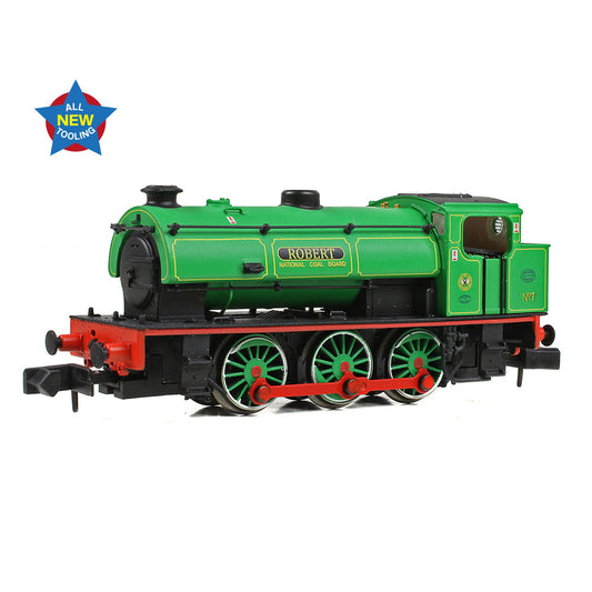 EFE Rail E85510 WD Austerity Saddle Tank No. 7 'Robert' NCB Lined Green N Gauge