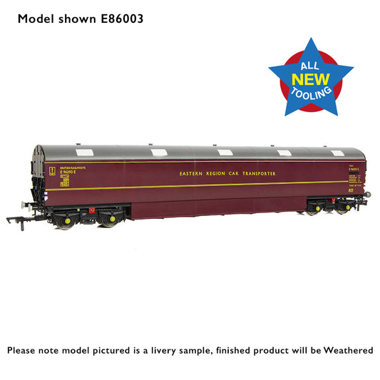 EFE Rail E86005 Newton Chambers Car Carrier BR Maroon [W], OO Gauge