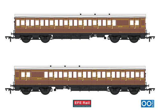 EFE Rail E86025 54ft non-Corridor Brake Third LBSCR Raw Umber OO Gauge *PRE ORDER £49.73*