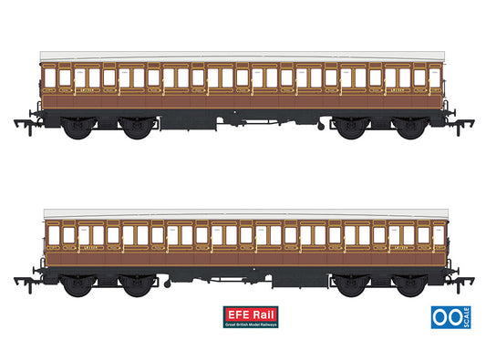 EFE Rail E86026 54ft non-Corridor Third LBSCR Raw Umber OO Gauge *PRE ORDER £49.73*