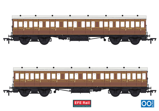 EFE Rail E86027 54ft non-Corridor Composite LBSCR Raw Umber OO Gauge *PRE ORDER £49.73*