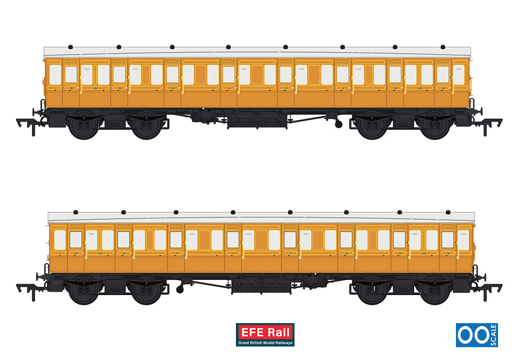 EFE Rail E86033 54ft non-Corridor Composite Lined Teak OO Gauge *PRE ORDER £49.73*