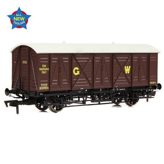 EFE Rail E87058 GWR 10T 'Bloater A' Fish Van GWR Brown (GW), OO Gauge