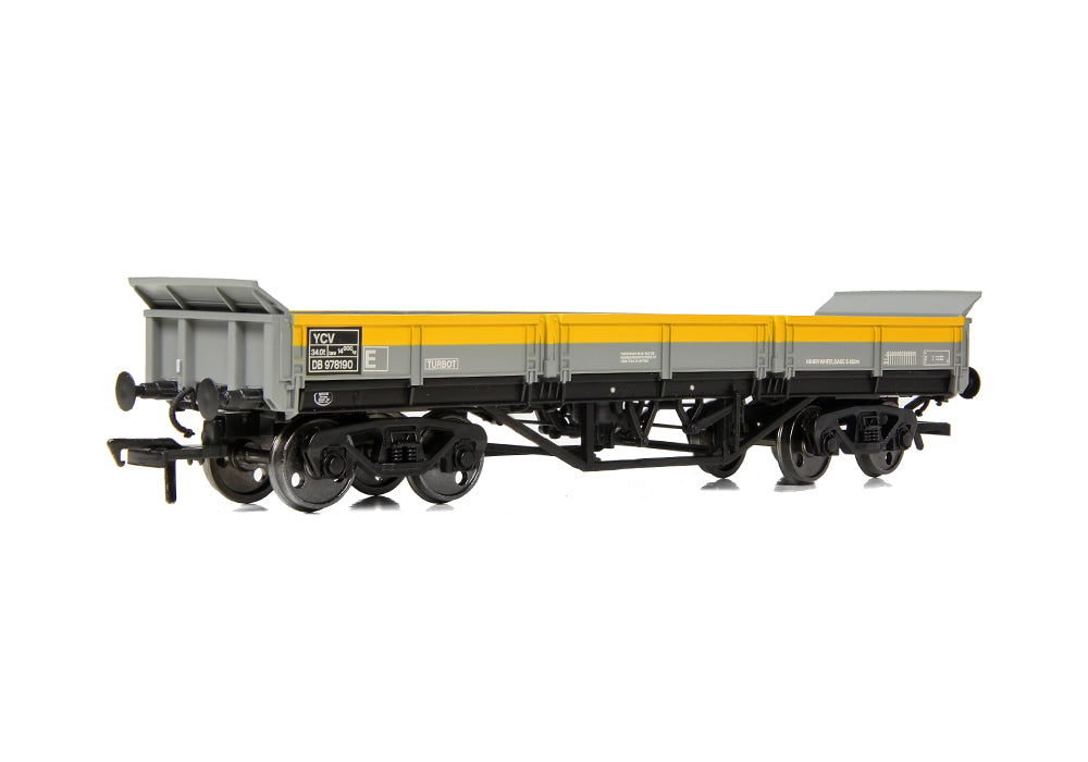 EFE Rail E87120 BR YCV 'Turbot' Bogie Ballast Wagon BR Engineers Grey & Yellow OO Gauge *PRE ORDER £34.16*