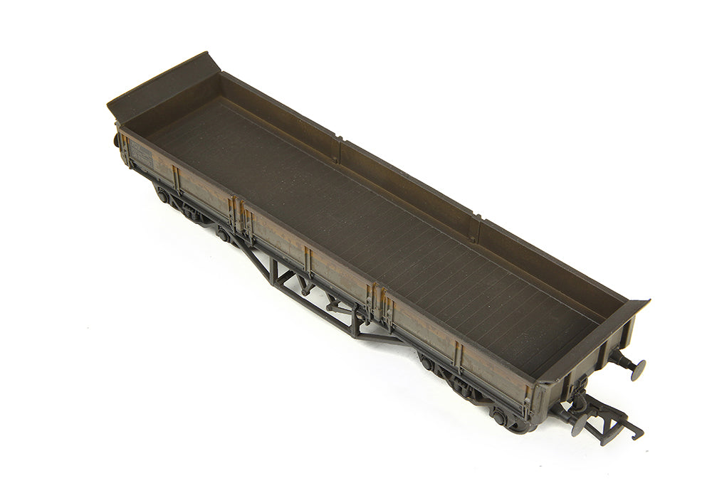 EFE Rail E87121 BR YCV 'Turbot' Bogie Ballast Wagon BR Engineers Grey & Yellow WEATHERED OO Gauge *PRE ORDER £35.96*