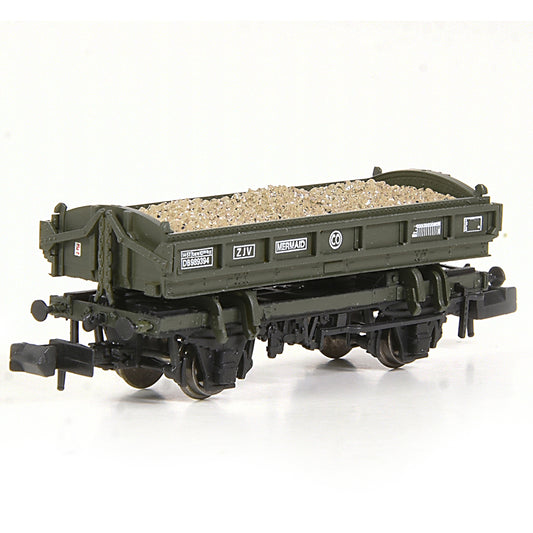 EFE Rail E87537 14T 'Mermaid' Ballast Wagon BR Departmental Green N Gauge