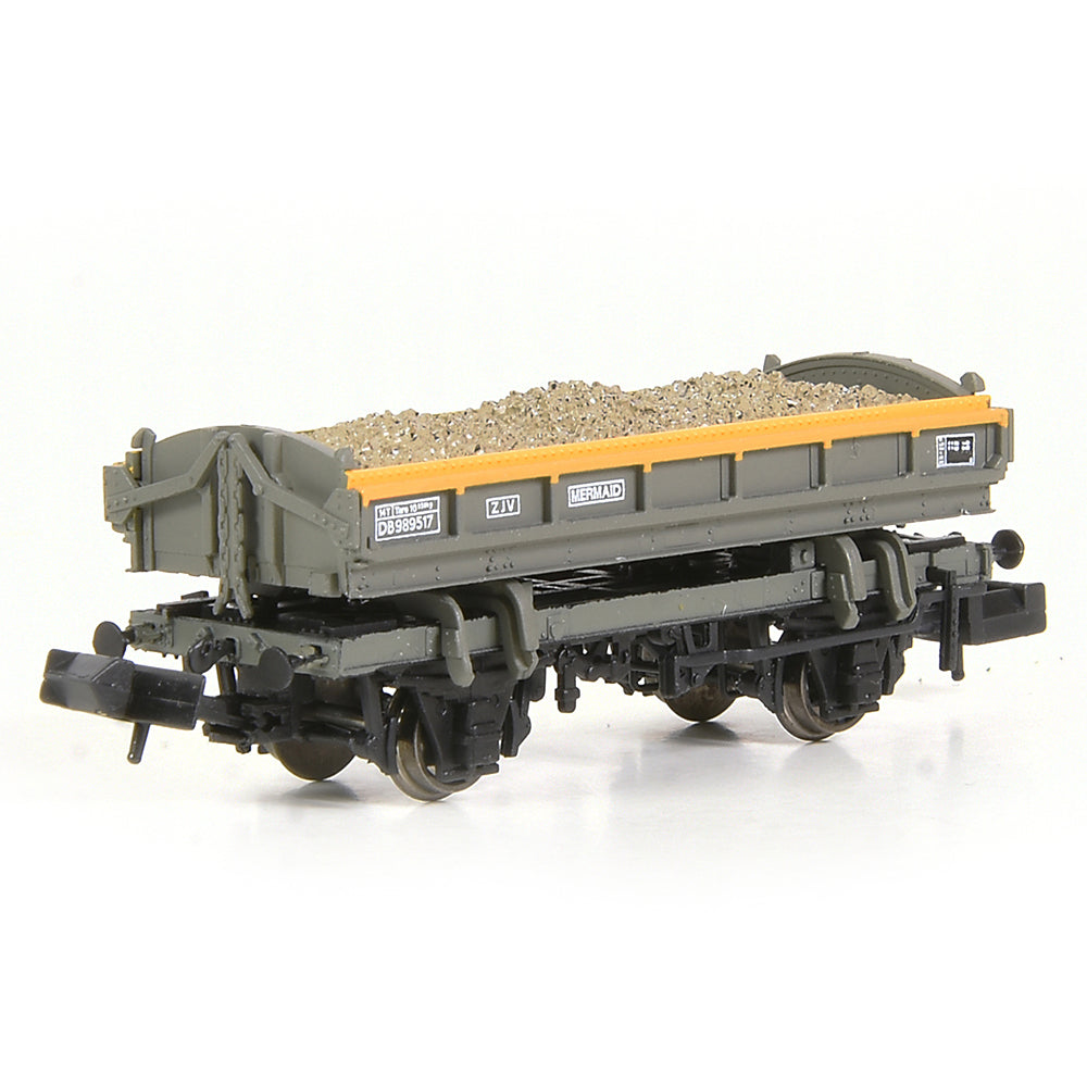EFE Rail E87538 14T 'Mermaid' Ballast Wagon BR Engineers Grey & Yellow N Gauge