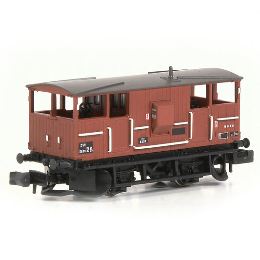 EFE Rail E87540 BR 20T 'Shark' Brake Van BR Bauxite (Departmental) N Gauge *LAST FEW*