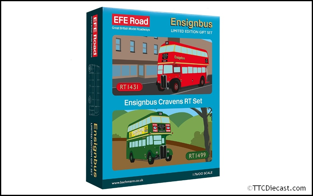 EFE E99943 Cravens RT Ensignbus Set RT1431 & RT1499 - 1/76 Scale *LAST FEW*